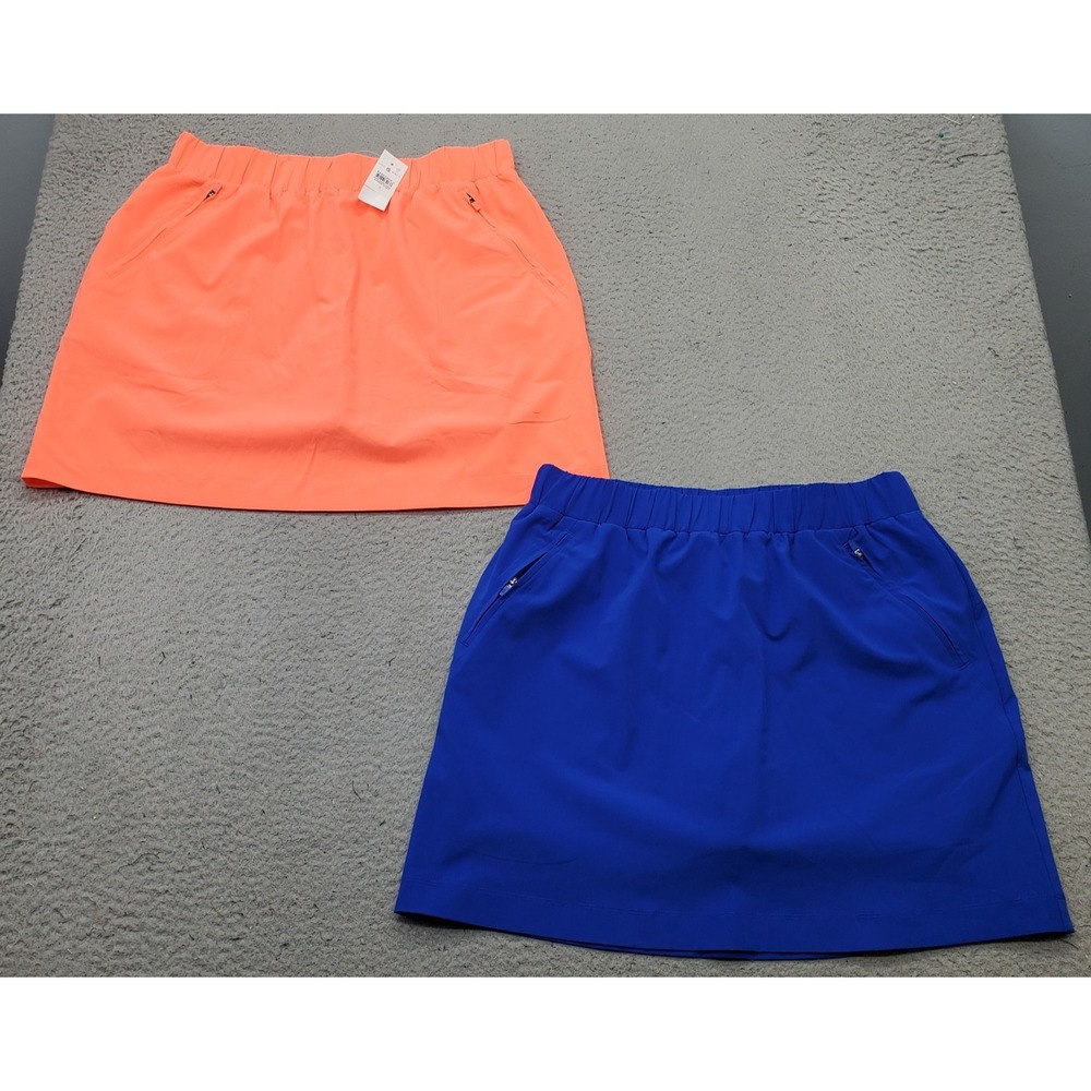 Lot of 2 Lou & Grey Golf Skort Womens S Multi Performance Stretch Zip Pockets